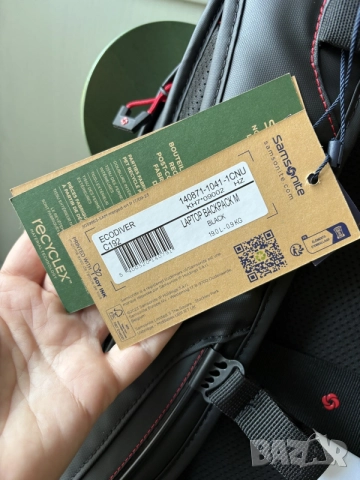 Нова раница Samsonite Ecodiver Laptop Backpack M 15.6”, снимка 3 - Раници - 56074854