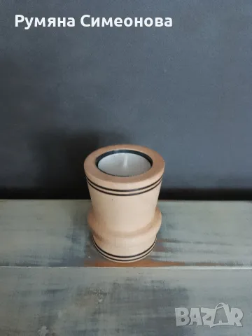 Дървен свещник 