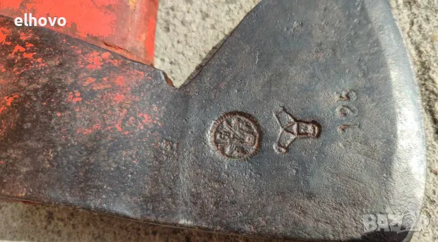 Стара брадва с дълга дръжка Ochsenkopf, снимка 4 - Антикварни и старинни предмети - 47603380