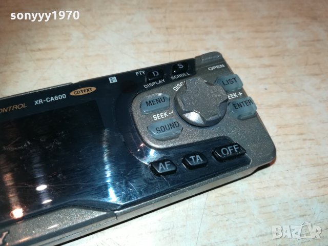 sony xr-ca600-MD//CD car audio-панел 0811201703, снимка 8 - Аксесоари и консумативи - 30716895