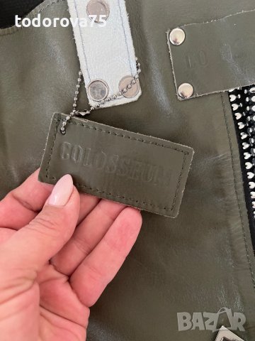 Голяма чанта от естествена кожа COLOSSEUM, снимка 9 - Чанти - 38415767