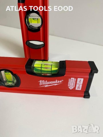 Алуминиев Нивелир Milwaukee REDSTICK SLIM BOX 20cм, снимка 2 - Други инструменти - 44251632