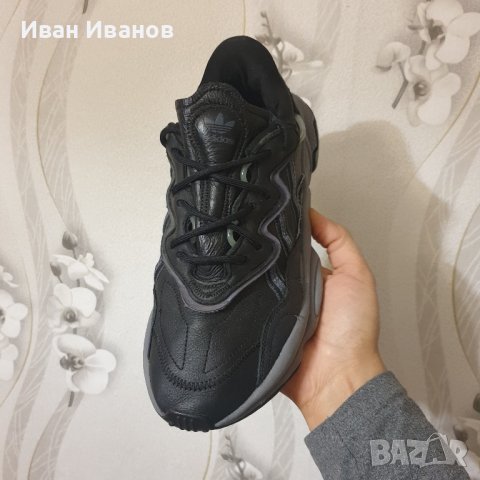оригинални кожени маратонки ADIDAS OZWEEGO CORE BLACK номер 43 1/3, снимка 16 - Маратонки - 41497630