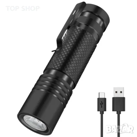 Супер ярко LED фенерче V8 800 лумена TYPE-C Акумулаторна 5 режима на осветяване, снимка 5 - Друга електроника - 48770925