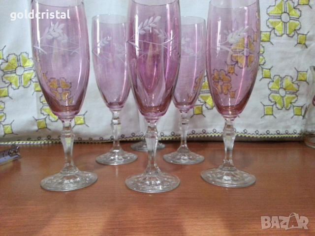 Ретро кристални чаши , снимка 7 - Антикварни и старинни предмети - 44810669