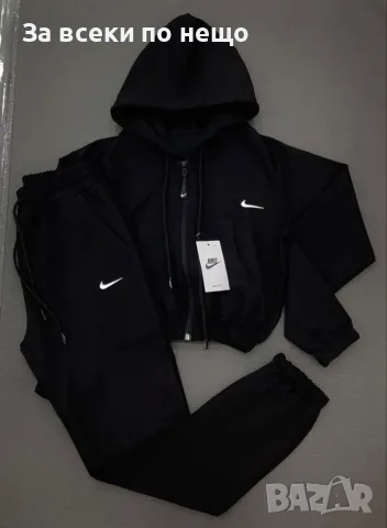 Nike Дамски Ватиран Спортен Комплект Късо Горнище И Долнище🔝Дамски Спортен Екип Код VAL-52, снимка 3 - Спортни екипи - 56105367