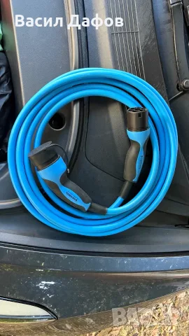 Кабел Type 2 Mennekes 32А 7.5метра 7kw/22kw Tesla зареждане електрически