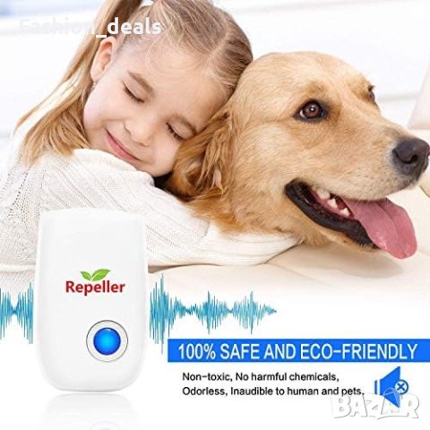 Нови 4 броя Тих Ултразвуков Репелент срещу Мишки, Комари и Паяци, снимка 3 - Други стоки за дома - 42682267