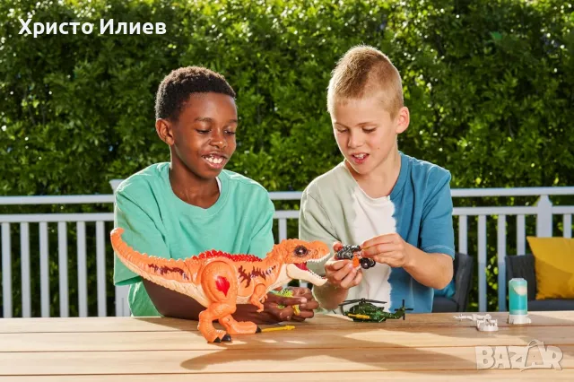 Голям Динозавър със зук и светлина в клетка Игрален комплект ROBO ALIVE ZURU, снимка 4 - Други - 48767338