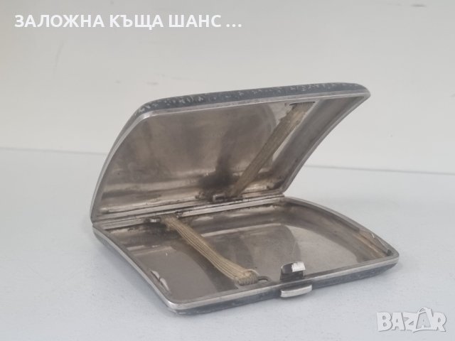 Сребърна табакера 900 проба с Niello, снимка 7 - Антикварни и старинни предмети - 40839521