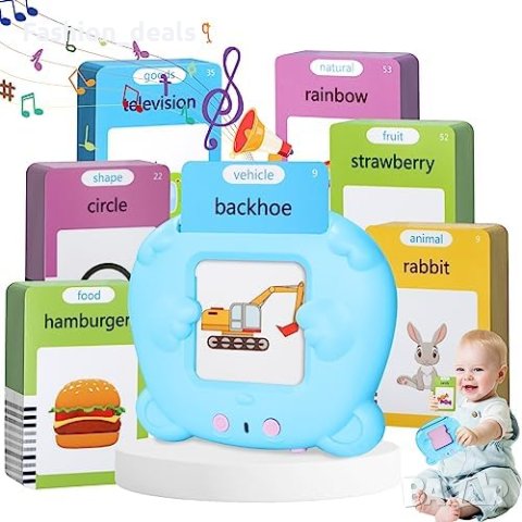 Нова Образователна играчка Говорещи флаш карти Монтесори подарък дете