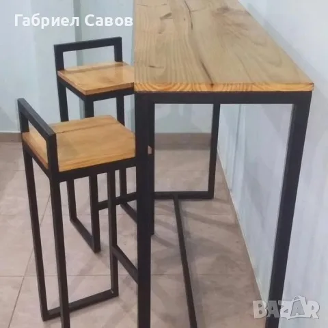 Бар плот индустриален стил, снимка 8 - Маси - 56466492