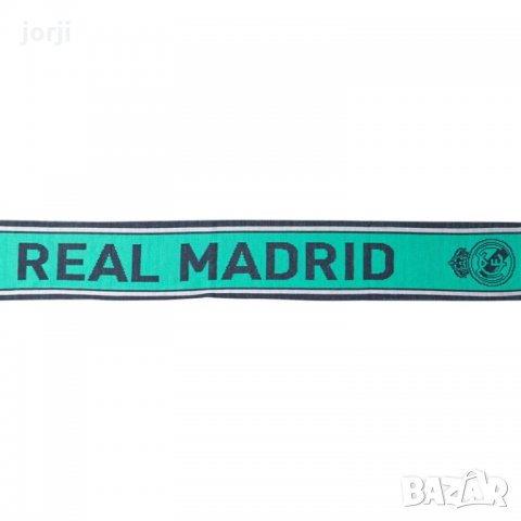 Оригинален Шал adidas Mens RMCF Real Madrid Scarf High Res Green/Night Indigo/White, снимка 2 - Шалове - 33739901