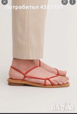 Дамски сандали естествена кожа Cos, размер 39, снимка 11 - Сандали - 51878974