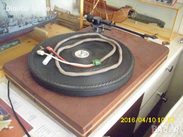 Грамофон със Custom plinth (шаси) с рамо Mission + кабел AudioTechnika. + ., снимка 3 - Грамофони - 42097610
