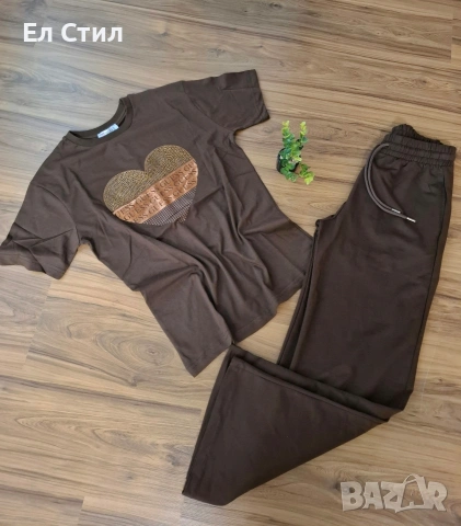 🤍Сет Памук Бежово С/М М/Л Черно М/Л Кафяво С/М 35 €, снимка 3 - Спортни екипи - 54313389