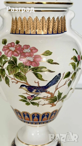 Винтидж порцеланова амфора / ваза с капак, снимка 7 - Вази - 52444420