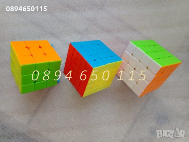Класическо кубче Рубик 3х3х3 и 4х4х4  5х5х5  подарък за дете, снимка 2 - Пъзели - 24143199