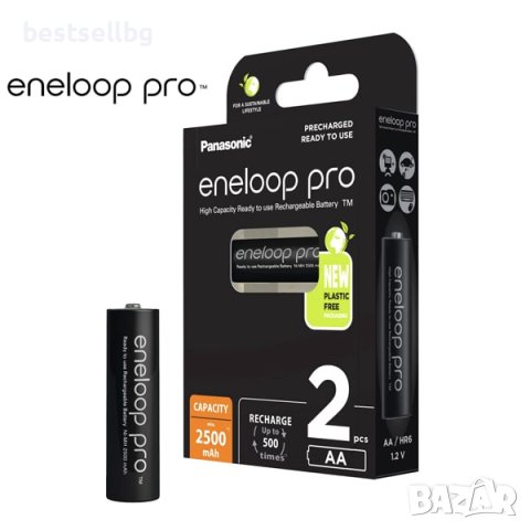 Мощни акумулаторни батерии Panasonic Eneloop Pro HR06 AA 2500mAh 1.2V, снимка 4 - Къмпинг осветление - 40480501