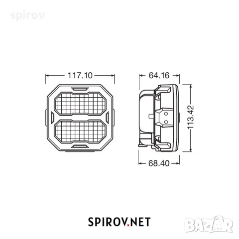 LED фар OSRAM LEDPWL 106-WD 12/24V 4500lm 6000K, снимка 2 - Части - 55701877