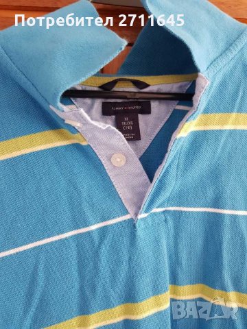 Tommy Hilfiger оригинал XL детски размер, купен в Англия, качествен, нов, снимка 2 - Детски тениски и потници - 29645297