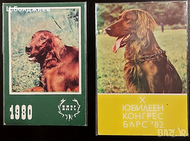 10 бр. стари календарчета , снимка 2 - Филателия - 52111592