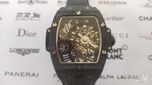 Уникален часовник HUBLOT SPIRIT OF BIG BANG Carbon механичен клас 6А+, снимка 1