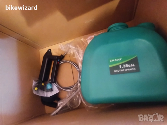 SYLSTAR 5L Акумулаторна пръскачка 3 дюзи за мъгла, презареждаща се USB НОВА, снимка 6 - Градинска техника - 52152450