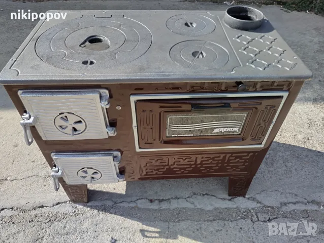 Готварска печка на дърва REKOR, снимка 6 - Печки, фурни - 56327716