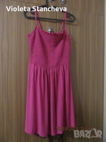 ИНТЕРЕСНА РОКЛЯ С ПРЕЗРАМКИ, снимка 1