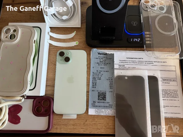 iPhone 15 128gb Green с Гаранция към Yettel, снимка 2 - Apple iPhone - 56151687