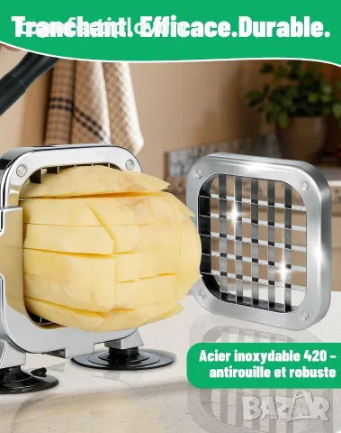 Резачка за картофи LAOYE Professional Manual Chip, снимка 5 - Чопъри и пасатори - 56125885