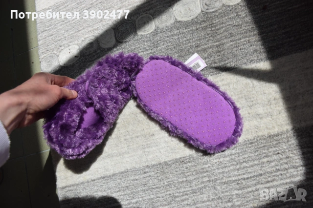 Пухкави меки маркови пантофи за дома, снимка 4 - Пантофи - 54341551