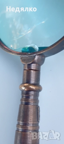 Стара лупа,Carl Zeiss Jena,1944г,бронз, снимка 6 - Антикварни и старинни предмети - 51780200