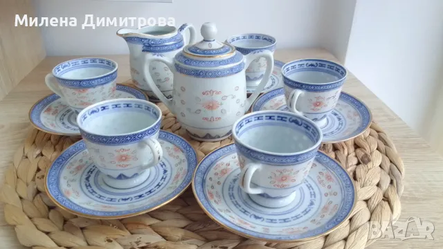 Китайски порцеланов сервиз за чай 