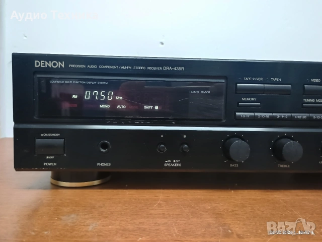 Denon DRA-435R. Стерео ресивър с вграден тунер. Супер звук и мощен бас. , снимка 4 - Ресийвъри, усилватели, смесителни пултове - 53338726