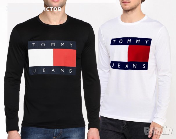 Промо цена!Тениска Tommy Jeans принт Къс и дълъг ръкав Мъжки и дамски, снимка 4 - Тениски - 28218758
