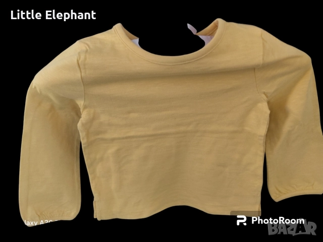 Блузка с дълъг ръкав за 2-3 год момиченце горчица,plein,Англия/нова