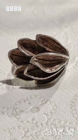 Красив сребърен пръстен 925 проба 