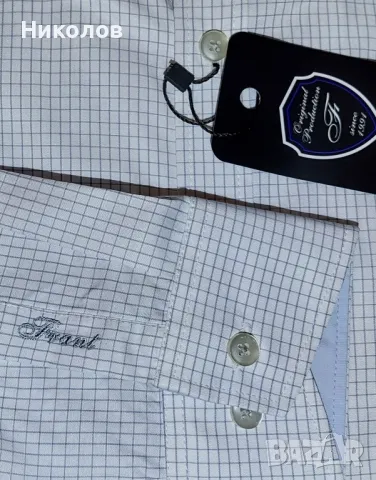 Мъжки ризи Frant 39/40 М - Slim line, снимка 4 - Тениски - 48179457