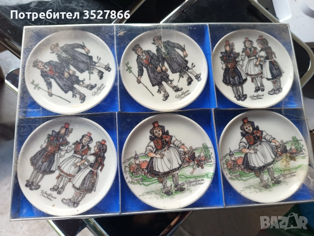 Стари Австрийски Подложки за чаши, снимка 2 - Други ценни предмети - 52723945