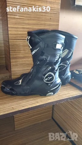 Мото ботуши Alpinestars SMX Plus (№41) + подарък кожени ръкавици Alpinestar., снимка 3 - Аксесоари и консумативи - 55778341
