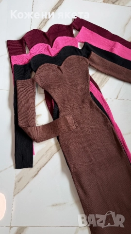 Рипс рокли плетиво, снимка 5 - Рокли - 52138894