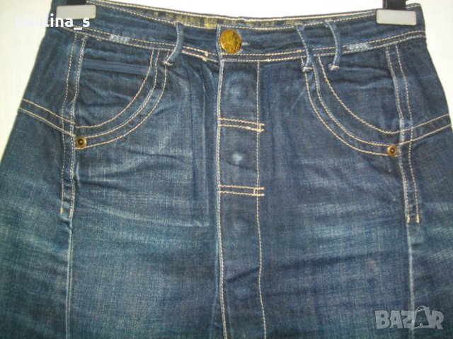 Дънкова пола S / М, снимка 3 - Поли - 30408192