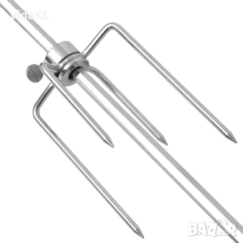 vidaXL BBQ шиш с професионален мотор, стоманен, 1200 мм, снимка 5 - Барбекюта - 56147528