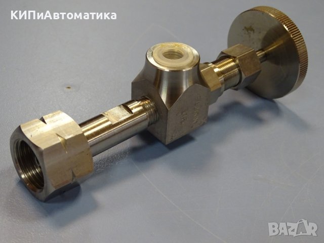 кран г-образен FUJIKIN 150K 316 diaphragm valve actuator 1/4, снимка 5 - Резервни части за машини - 37203792