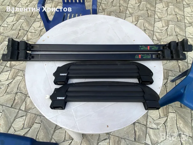 ски багажник Thule за 4 чифта ски + подарък напречни греди, снимка 15 - Аксесоари и консумативи - 55786341