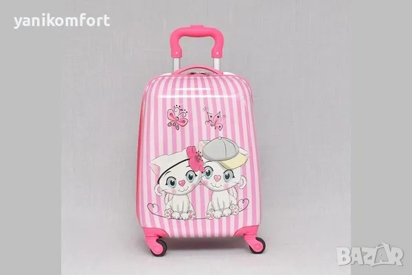 Детски куфар от ABS за момче и момиче с 4-ри колела , снимка 8 - Куфари - 46844344