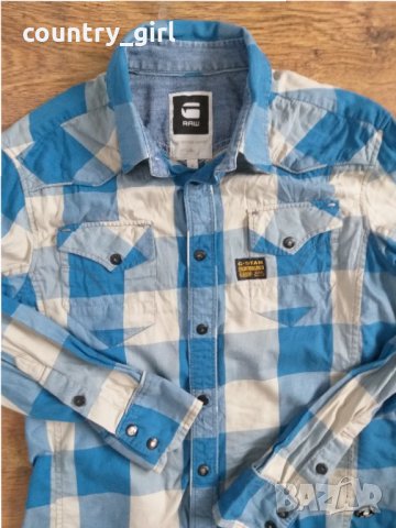 g-star stockton piping tetris shirt - страхотна мъжка риза, снимка 3 - Ризи - 29257791