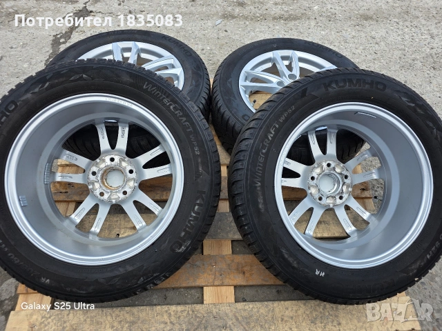Лети джанти 16ки 5х114.3 Hyundai + зимни гуми 205/60/16 Kumho, снимка 9 - Гуми и джанти - 54013135